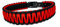 Hundehalsband Lori Tierluxe - Handgemacht, Paracord, Biothane (Schwarz Rot, L Halsumfang 35-41 cm)