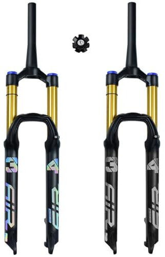 AADDFDD Fourche Avant de VTT Pliable 27,5/29 Pouces, amortissante, débattement de 140 mm, axe QR, Tube Conique 9 × 100 mm, Accessoire de vélo 1-1/2.