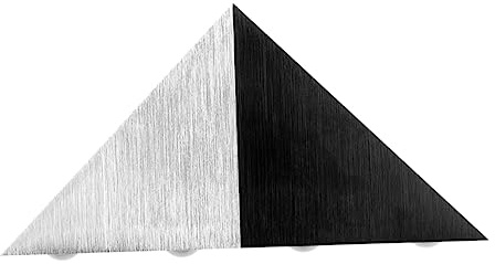 TEHAUX 5w Edelstahl Dreieck LED Wandleuchte für Treppen und Dach | Ac 90-265v, Schwarze Gehäuseausführung, Einfache Montage, Klassisch Modernes Design Zufällige Farbe