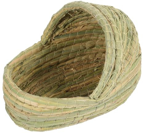 MERRYHAPY Nid Tissé Paille Naturel pour Poules Lit de Repos Confortable Abri Chaud pour Petits Animaux Cage et Élevage Adapté pour Poulets et Petits Animaux