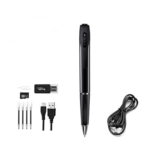 SHENMEILA Spy Cameras Pen 1080P Hidden Cameras Mini Portable Pocket Cam Covert Camera with 32GB SD Card Secret Camera with Video Recording Photo Taking for Home Business Conference Class