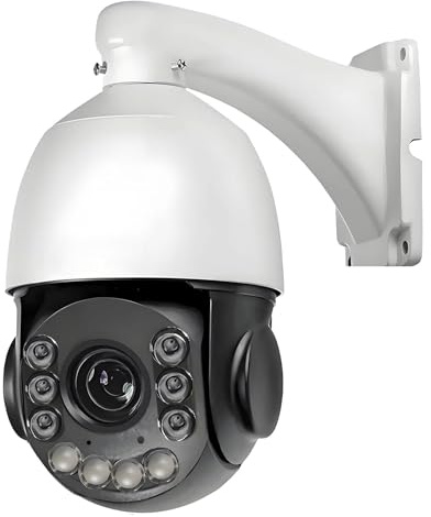 VIGILARE IP Kamera POE PTZ 8MP 4K 54X Optischer Zoom Speed Dome - Farblaser Nachtsicht, Auto Tracking, IP66, PoE