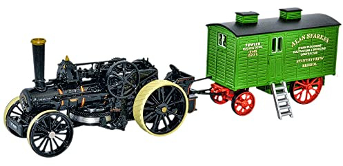 Oxford Diecast 1:76 Fowler BB1 Ploug Engine No15222 Bristol Rover + Living Wagon- Dorset Collectable model 76FBB002