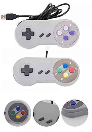 2 X Manette compatible SNES (Super Nes) contrôleur pour PC MAC via USB - UE et US