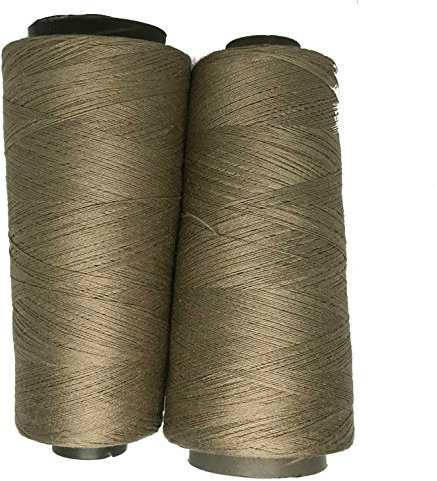 Knitsilk Brand Seiden-Viskose-Mischgarn in Kegeln, (2-lagig, 50 g/m²), ideal zum Sticken, Nadelfilzen, Stricken, Basteln (Gold)