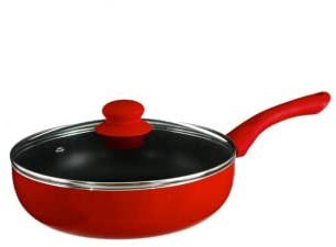 Secret de gourmet Sauteuse Alu Induction Essentielle Rouge 24 Cm