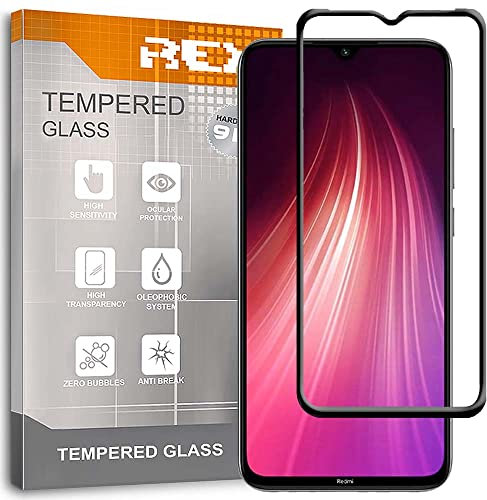 Protector de Pantalla Curvo para XIAOMI REDMI Note 8 - REDMI Note 8 2021, Negro, Cristal Vidrio Templado Premium, 3D / 4D / 5D