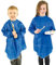 Baker Ross EV790Z Long Sleeved Apron - Pack of 1, LARGE Wipe Clean Coveralls for Kids Age 9 to 11 For Arts and Crafts Activities or Painting for Boys and Girls
