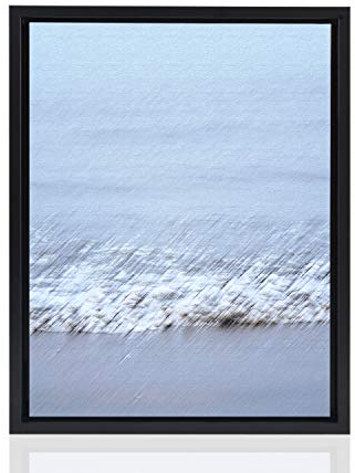 Stallmann Design Schattenfugenrahmen für Leinwände auf Keilrahmen | Farbe: Schwarz | Größe: 40 x 60 cm | Rahmen ohne Glas & Rückwand | mit Montagezubehör