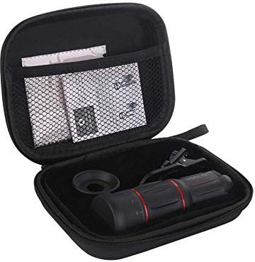 Universal Photo Pack for iPhone 12 Pro Max (18x Zoom Lens + Mini Tripod + Remote Control) (Black)