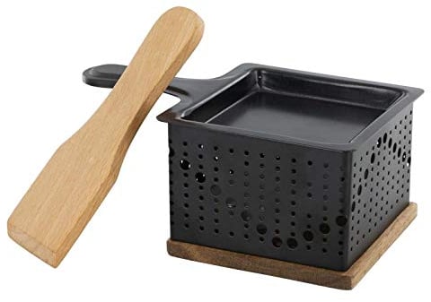 Appareil à Raclette Individuelle Bougie 16cm Noir