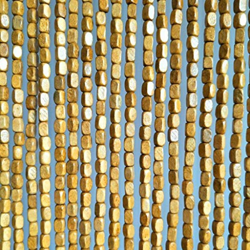 Tenda Perline in Legno Tenda Decorativa Per Porta Colore Legno Facile da installare protezione contro le mosce divisorio di stanze Interno ed Esterno ( Color : Natural , Size : 90 Strands (90×190cm) )