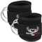 BEAST RAGE Ankle Straps for Cable Machines Ankle Cuffs Weight Lifting Fitness Strap Leg Workout Gym Glute Workouts Leg Extensions Double D-Ring Cable Straps For Men And Women (BLACK)