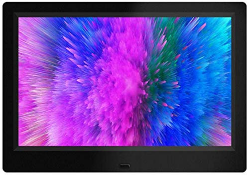 Samnuerly 7 Inch 10.1 Inch Rechargeable Lithium Battery Multi-Function Digital Photo Frame Digital Photo Frame Advertising Player Battery Life 3H (Black 10.1Inch)
