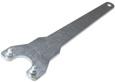 Trade-Shop Stirnlochschlüssel Zweilochschlüssel Schraubenschlüssel kompatibel mit Bosch Flex Makita Winkelschleifer, 35mm Pin Abstand, 230m Länge