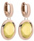Qudo rosegold Creole TIVOLA small (buttercup)