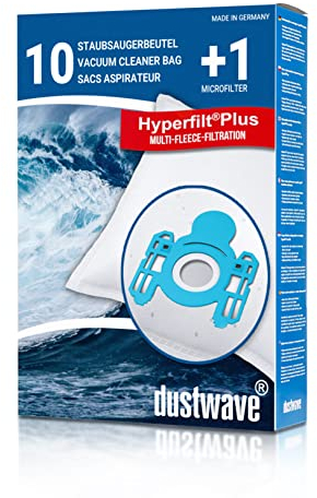 Dustwave® 10 Staubsaugerbeutel für AEG Ergo Essence AE 2000 Trio, AE 4200, AE 4550, AE 4560, AE 4570, AE 4575, AE 4580, AE 4590, AE 4594 - hocheffizient mit Hygieneverschluss - Made in Germany