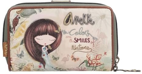 Anekke Damen Geldbörse hart 36709-909 Mehrfarbig 15x10x4 Hardcase, bunt