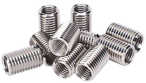 10 Pezzi Dado Riduttore Inserto Filettato, Filettatura Femmina M12 X 1,75 E Filettatura Maschio M16 X 2 25mm Kit di Conversione Dado Inserto di Riparazione in Acciaio Inossidabile