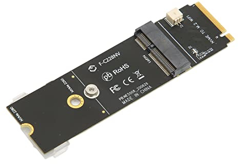 Annadue M.2 SSD Riser Card, M.2 A+E Key to M.2 M Key Adapter Card, NVME Bluetooth WiFi Card SSD Adapter Card para Tarjeta de Red, M.2 SSD, Etc.