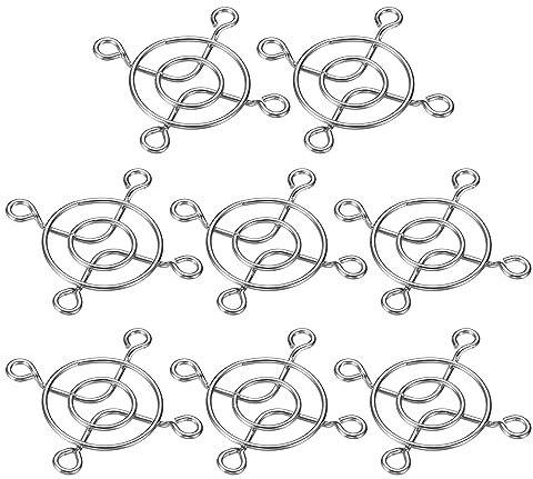 PATIKIL 40mm Fan Finger Grill, 8 Pack 304 Stainless Steel Grill Protector Guard Fan Protective Cover for 40x40mm Fans for Equipment Computer DIY, Silver