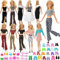 Bekleidungs- & Zubehör-Sets für Puppen, 41 Stück Kleidung für Puppen 10 Freizeitbekleidung Kleidung(Tops und Hosen) 10 Paar Schuhe 21 Zubehör für 11,5 Zoll Mädchen Puppen for Girl Doll