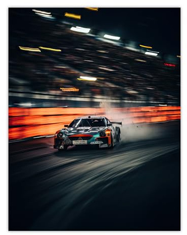 Artery8 Sports Car Challenge Motorsport Racing Circuit For Him Man Cave Artwork Unframed Wall Art Print Poster Home Decor Premium