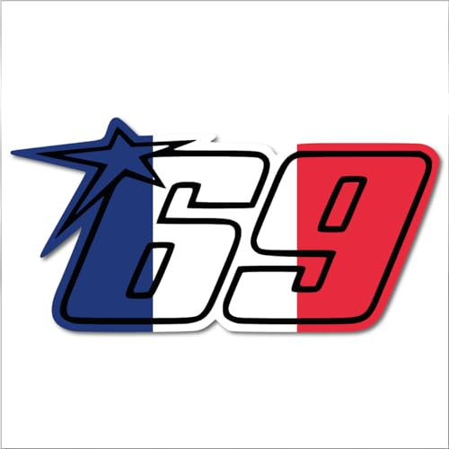 generisch Startnummer 69 Aufkleber Stickerfreaks Hayden sixtynine Sticker Racing Bike Digitaldruck Frankreich Größe M