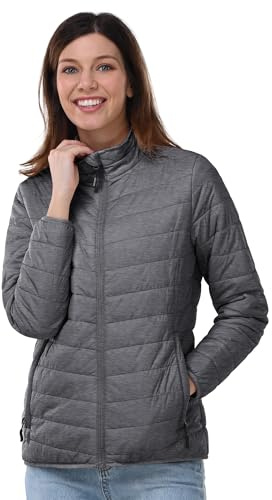 Outdoor Ventures Damen Steppjacke Packbare Leichte Warme Pufferjacke | Wasserabweisend, Gefüttert, Weich, 3 Taschen, Maschinenwäsche, Puffer Jacke, Übergangsjacke, für Wandern Reisen Outdoor