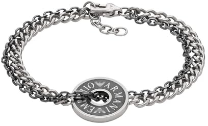EMPORIO ARMANI Herren Silber Edelstahlarmband, EGS3094040