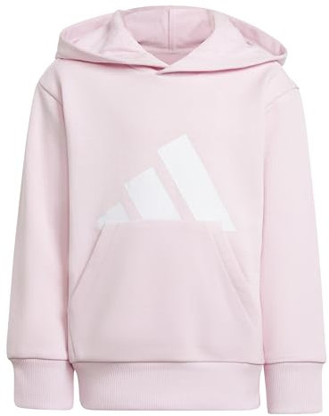 adidas Unisex - Bambini ESSENTIALS BIG LOGO HOODIE, Rosa (Clear Pink/White), 5-6 anni