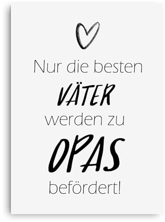 Nastami Postkarte Du wirst ... SCHWANGERSCHAFT VERKÜNDEN Karte (zum Opa befördert)