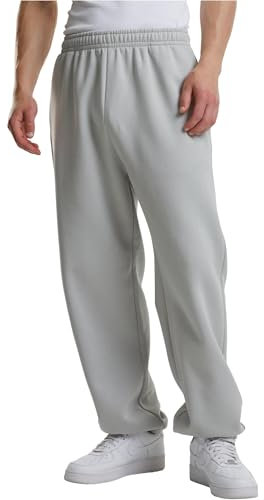 Urban Classics Pantaloni Sportivi da Uomo Fluffy, Pantaloni Sportivi Casual da Uomo, vestibilità Larga, Taglie S-5XL, Lightasfalto, XXXXXL