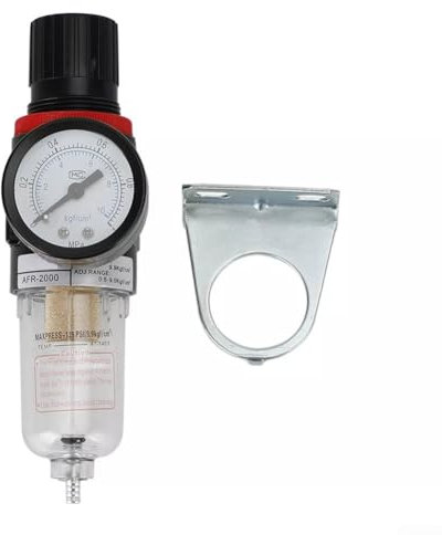 Robust AFR2000 Air Compressor Filter Water Separator Trap with Regulator