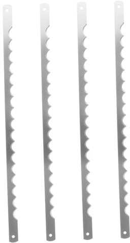 Brotschneiderklingen aus Metall, 4 Stück, Silber, für Toastmaschinen