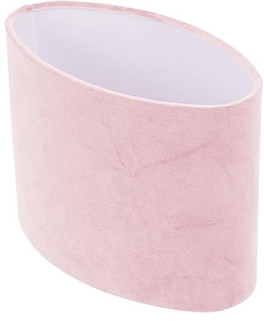 Housoutil Abat-Jour Ovale En Tissu Rose Avec Doublure En Velours Pour Lampe De Chevet - DéCoration ÉLéGante Et Moderne 23X12X18 5Cm