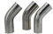 Endrohr 304 Edelstahl-Rohrverschraubungen, Automobil-Auspuff, 51 Mm, 63 Mm, 76 Mm, Rohraußendurchmesser, Stumpfschweißen, 45-Grad-Winkel Auspuffblende(32mm x1.5mm)