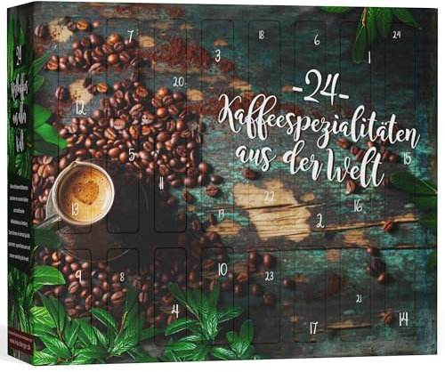Nachhaltiger Kaffee Adventskalender 2025 gemahlen [BIO & FAIRTRADE KAFFEE] – Adventskalender Kaffeebohnen (24 köstliche Kaffee-Sorten)