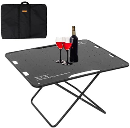 Kasmole Outdoor-Klapptisch, Camping-Klapptisch aus Aluminium