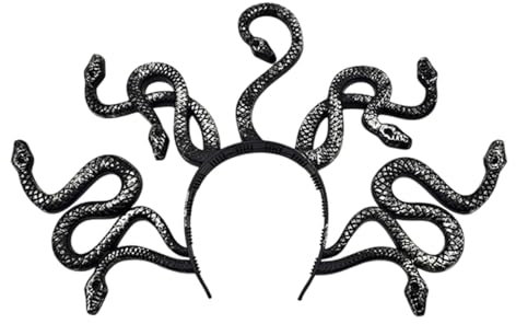 Schlangen-Stirnbänder für Damen, Party-Kopfschmuck, Schlangen-Stirnband, lustig für Karneval, Maskerade, Halloween, Cosplay, Kostümzubehör