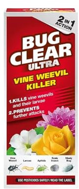 BugClear Ultra Vine Weevil Killer 480ml – Fast-Acting Treatment for Vine Weevil Larvae – Effective Pest Control for Orchids, Plants & Garden Shrubs – Safe for Use on Indoor & Outdoor Plants