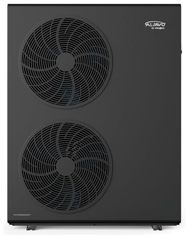 ALSAVO Pompa di Calore Aria-Acqua Monoblocco INVERBOOST HEAT R290 12 kW, Monofase con Doppia Ventola, Energetica A+++, Riscaldamento, Raffreddamento e Acqua Calda