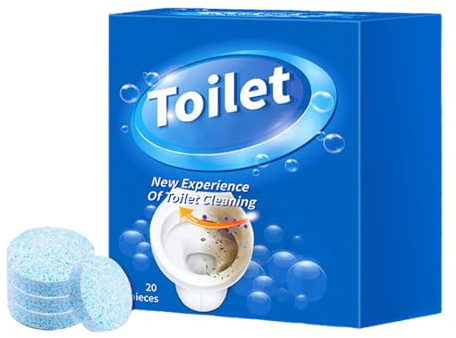 Wc Reiniger, 2025 New Toilettenreiniger, Wasserkastenwürfel für den Spülkasten im Vorratspack, WC Tabs färben das Wasser blau, Sorgen für Frische und Sauberkeit (1, blau)