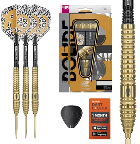 Target Darts Bolide Envy 03 90% Tungsten Swiss Point Steel Tip Dart Set, 24G | Pro Ultra Nr. 6 Flights & Pro Grip EVO Shafts, Gold Swiss Points & SP Tool inklusive | Professionelle Dart-Sets