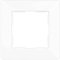REV 0236810104 Quadro, 1-fach Rahmen Steckdose, Rahmen Lichtschalter etc., weiss