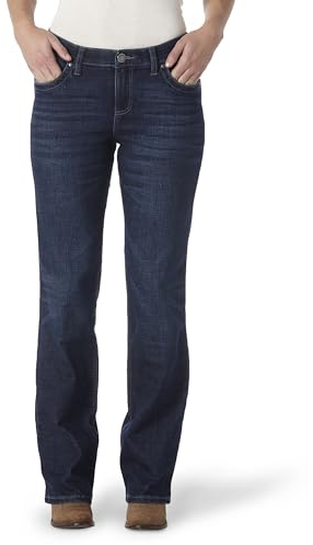Wrangler Damen Q-Baby Ultimate Riding mittelhoher Taille Jeans, Boot Scootin, 9-34