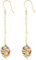 Venetiaurum - Boucles d'oreilles pour femme 7 cm de long avec pierre en verre originale de Murano et argent 925 - Fabriqué en Italie, n, Argent sterling, Verre de Murano