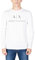 Armani Exchange Men's A|x Long Sleeve Logo Crewneck T-Shirt, White, XXL