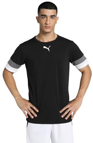 PUMA Herren Teamrise Jersey Shirt, Puma Black-smoked Pearl-puma White, XXL EU