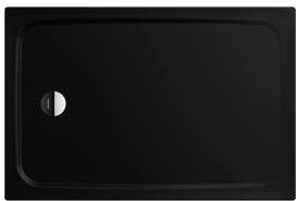 Kaldewei Duschwanne Cayonoplan Modell 2256-1 100 x 80 x 1,8 cm, Ablaufloch Ø 9,0 cm, schwarz matt mit Secure Plus